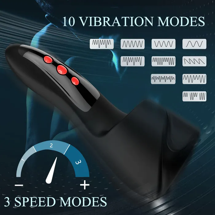 10 Vibration Modes Electric Penis Trainer Earlypeach Male Sex Toys