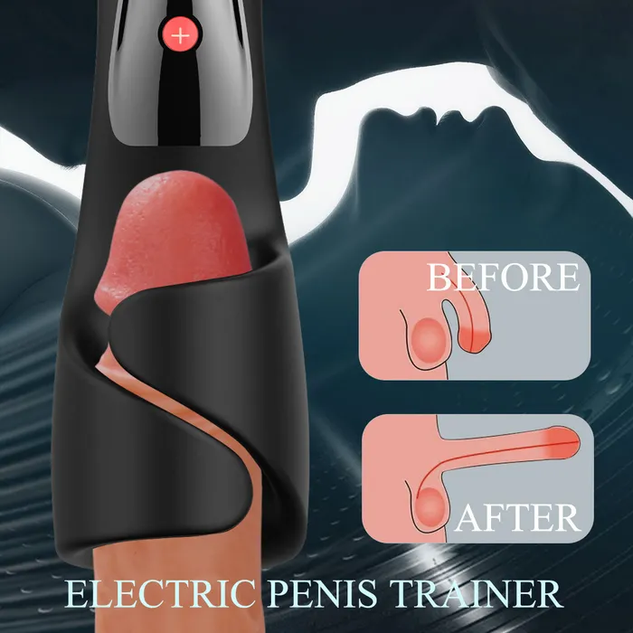 10 Vibration Modes Electric Penis Trainer Earlypeach Male Sex Toys