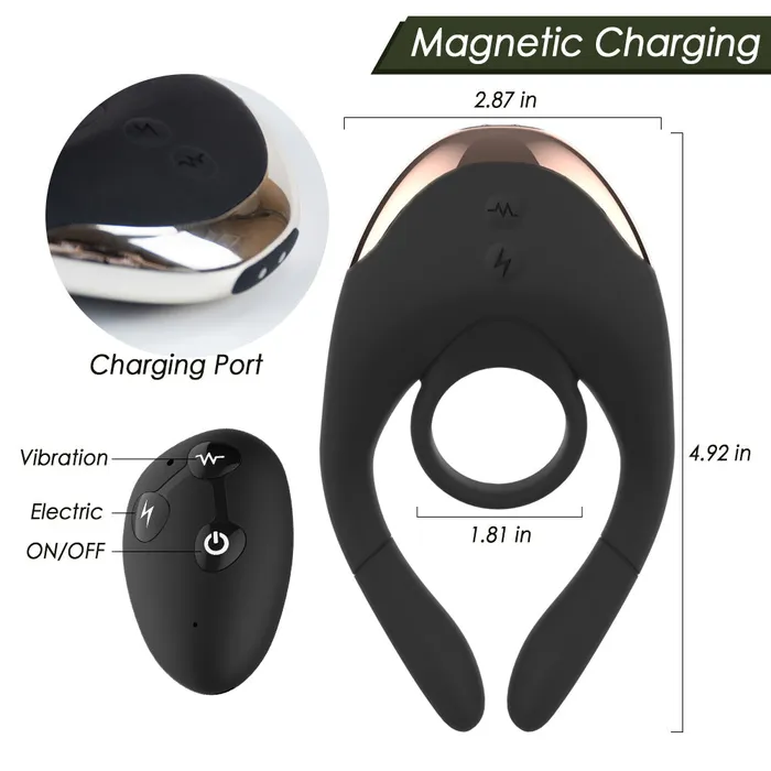 10 Vibration Modes Penis Cock Ring Earlypeach Male Sex Toys