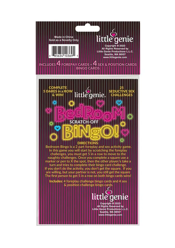 Adult Party and Games Couples Bedroom Bingo Couples Game