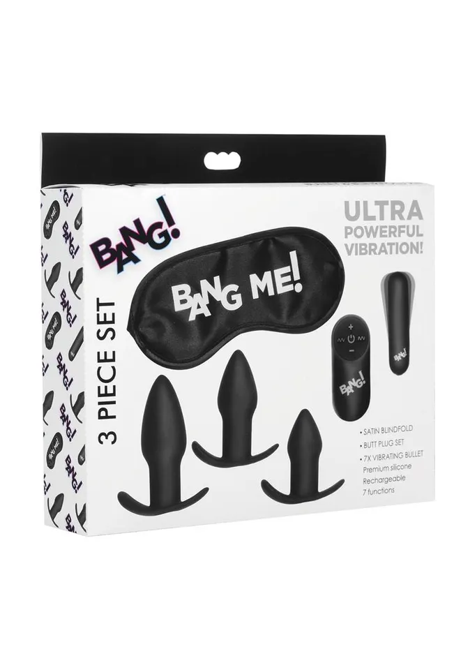 Anal BANG Bang Backdoor Adventure Rechargeable Silicone Butt Plug Kit