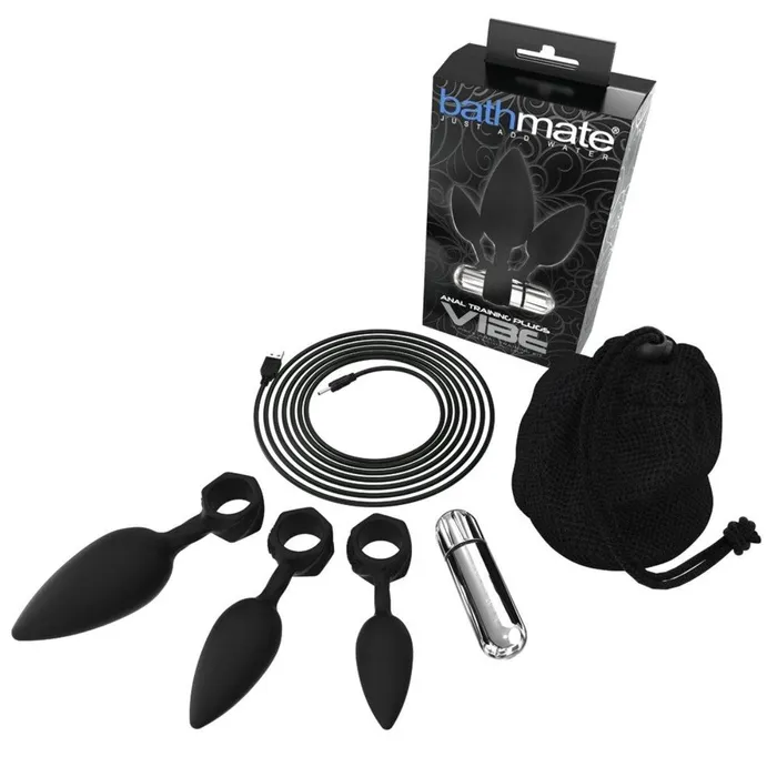 Bathmate Anal Bathmate Vibe Anal Training Plugs Black