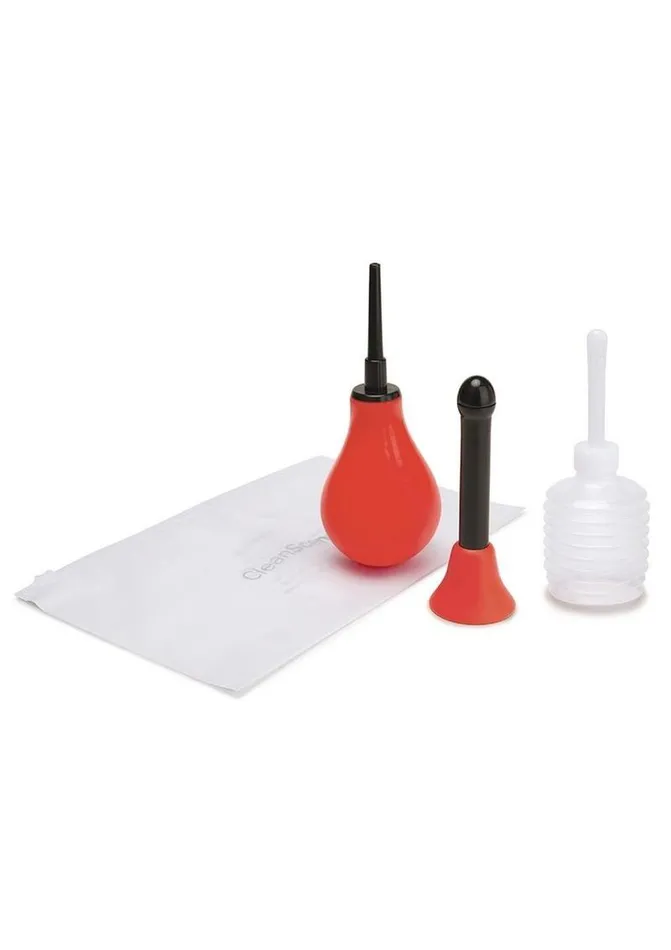 CleanScene Male Sex Toys Cleanscene Anal Douche Set with Classic and Flared Base CleanScene Male Sex Toys Cleanscene Anal Douche Set with Classic and Flared Base