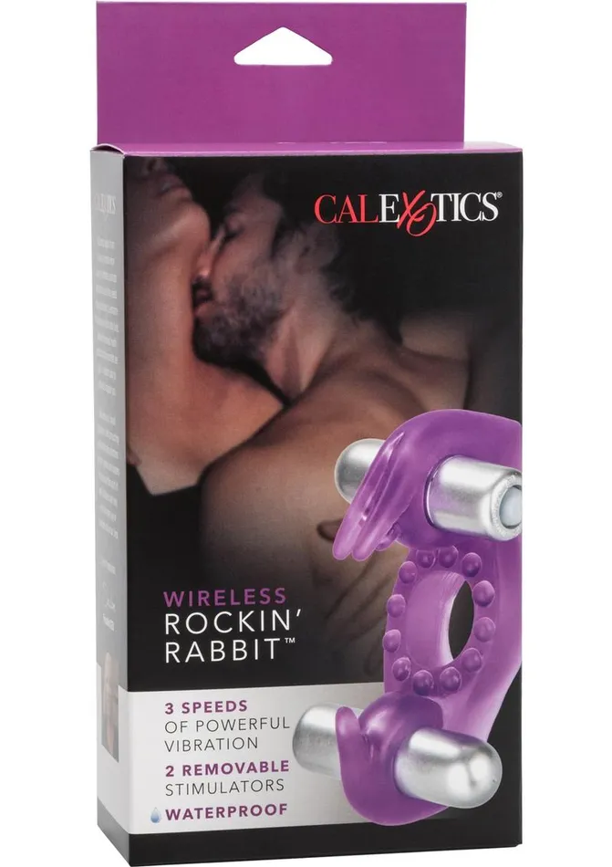 Couples Enhancers Couples Wireless Rocking Rabbit Vibrating Cock Ring with Clitoral Stimulation