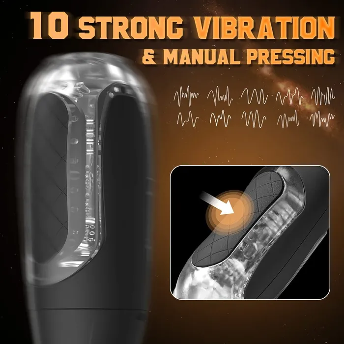 Earlypeach Male Sex Toys 4 in 1 Automatic Male Masrturbator Cup with Manual Pressing