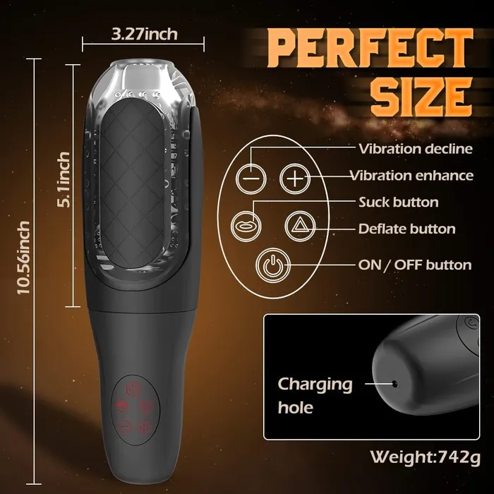 Earlypeach Male Sex Toys 4 in 1 Automatic Male Masrturbator Cup with Manual Pressing