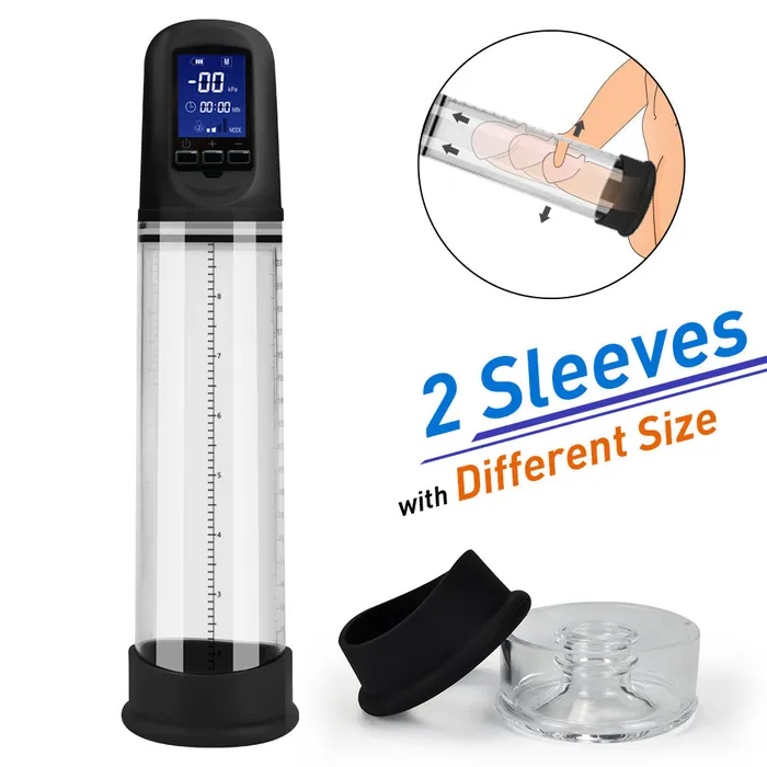 Earlypeach Male Sex Toys LCD Automatic Vacuum Penis Pump