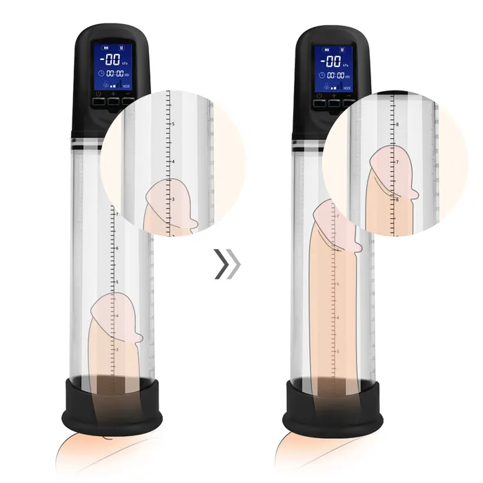 Earlypeach Male Sex Toys LCD Automatic Vacuum Penis Pump