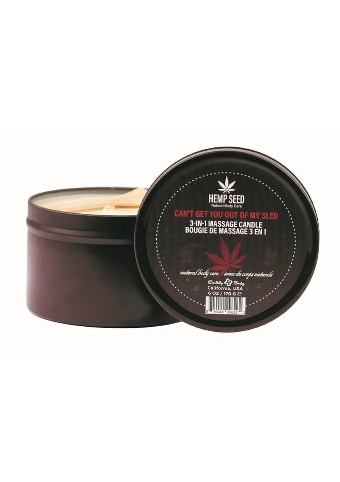 Female Sex Toys Hemp Seed Body Care Hemp Seed 3In1 Holiday Candle Cant Get You Out Of My Sled 6oz 170g