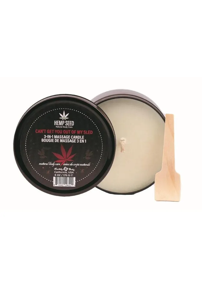Female Sex Toys Hemp Seed Body Care Hemp Seed 3In1 Holiday Candle Cant Get You Out Of My Sled 6oz 170g