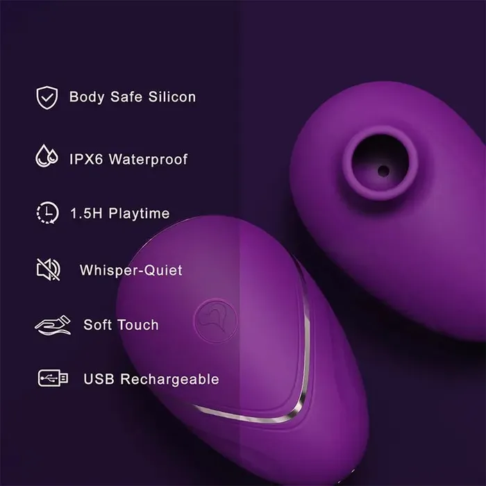 Female Sex Toys Inyarose PleasureWave Mini Clitoral Suction Vibrator