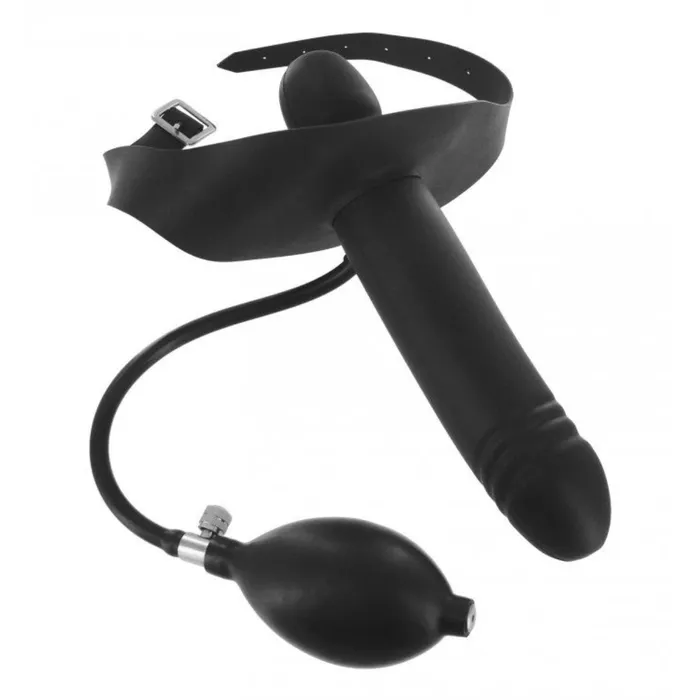 Female Sex Toys Master Series Master Series Inflatable Gag With Dildo Black Female Sex Toys Master Series Master Series Inflatable Gag With Dildo Black