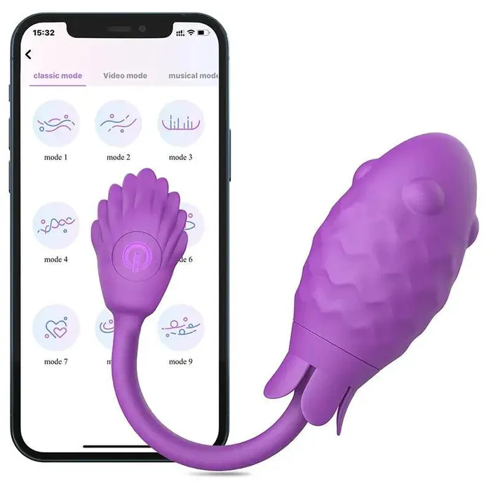 Inyarose Female Sex Toys APP Remote Control Whale Gspot Vibrator