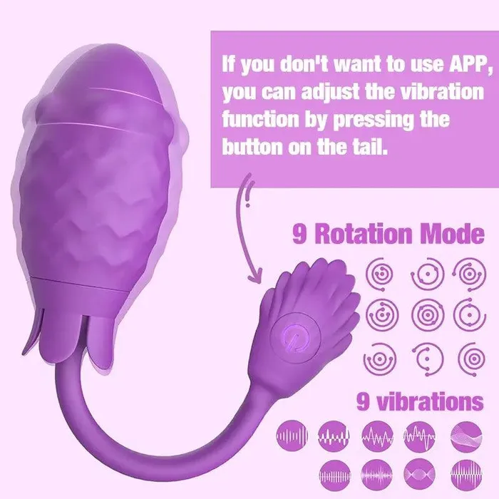 Inyarose Female Sex Toys APP Remote Control Whale Gspot Vibrator