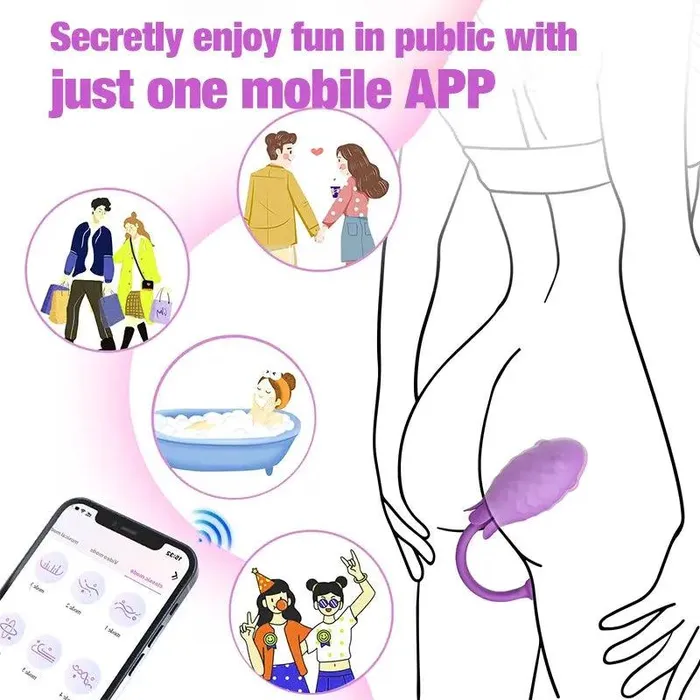 Inyarose Female Sex Toys APP Remote Control Whale Gspot Vibrator
