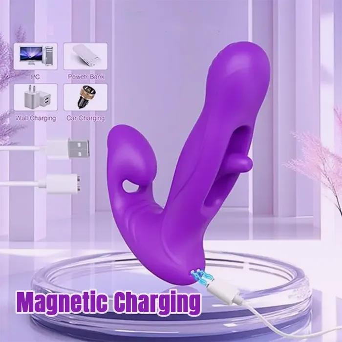 Inyarose Female Sex Toys Dual Head Tapping Remote Control Vibrator