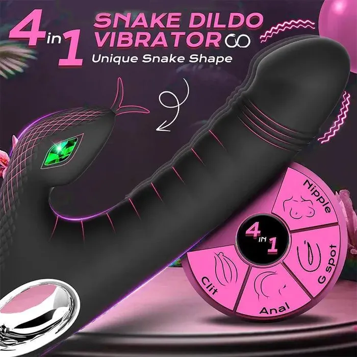 Inyarose Female Sex Toys SnakeInspired GSpot Dildo Vibrator