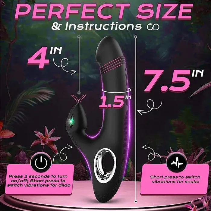 Inyarose Female Sex Toys SnakeInspired GSpot Dildo Vibrator