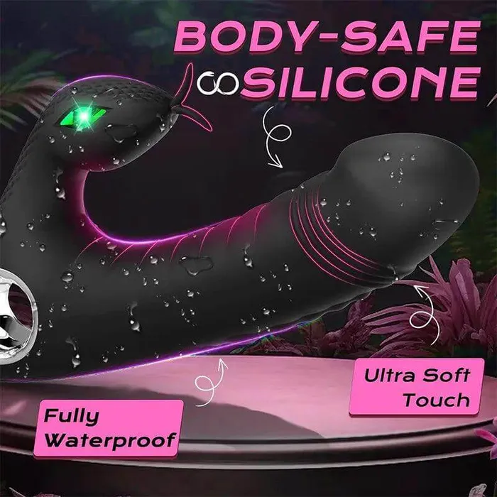 Inyarose Female Sex Toys SnakeInspired GSpot Dildo Vibrator