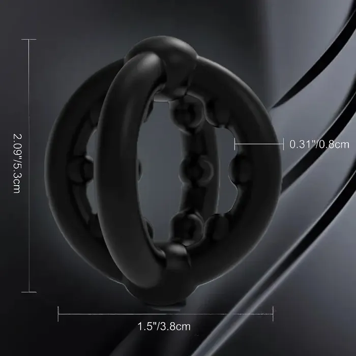 Inyarose Male Sex Toys Ball Soft Silicone Penis Ring
