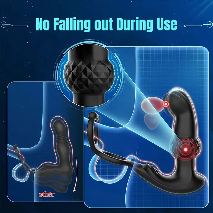 Inyarose Male Sex Toys Prostate Anal Vibrator With Penis Ring