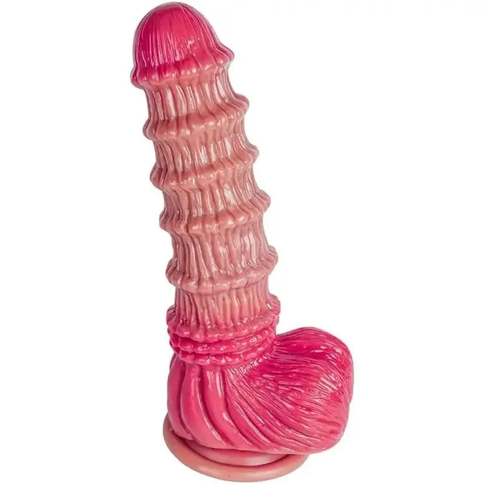 Inyarose Realistic Ribbed Textured Giant Dildo Female Sex Toys