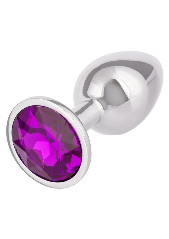 Jewel Male Sex Toys Jewel Amethyst Aluminum Anal Plug