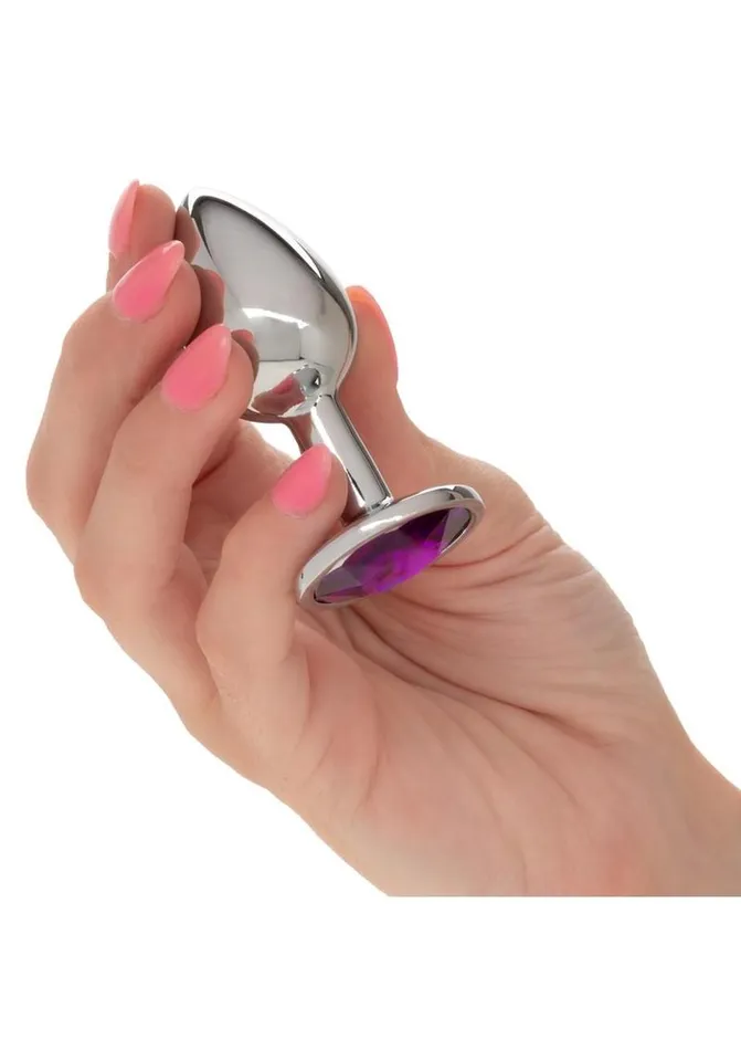 Jewel Male Sex Toys Jewel Amethyst Aluminum Anal Plug