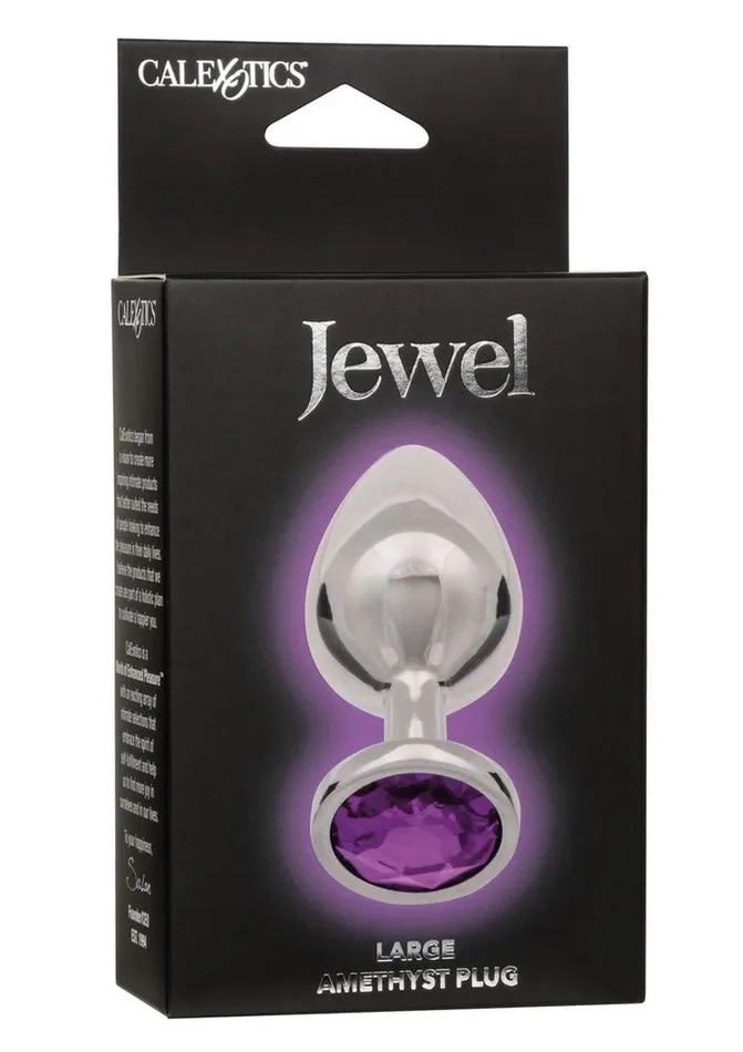 Jewel Male Sex Toys Jewel Amethyst Aluminum Anal Plug