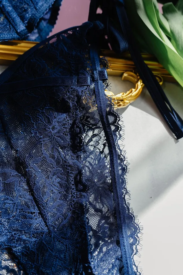 Lacy Side Tie Panty Navy Mentionables Female Sex Toys Lacy Side Tie Panty Navy Mentionables Female Sex Toys