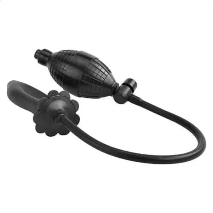 Love Plugs Anal Black Expanding Silicone Inflatable Butt Plug