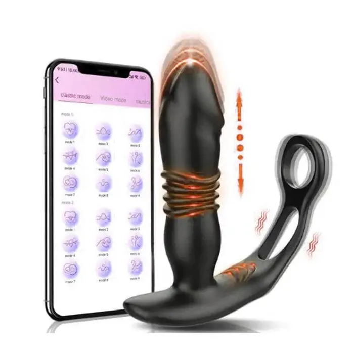 Male Sex Toys Inyarose Telescopic Massaging Prostate Stimulator