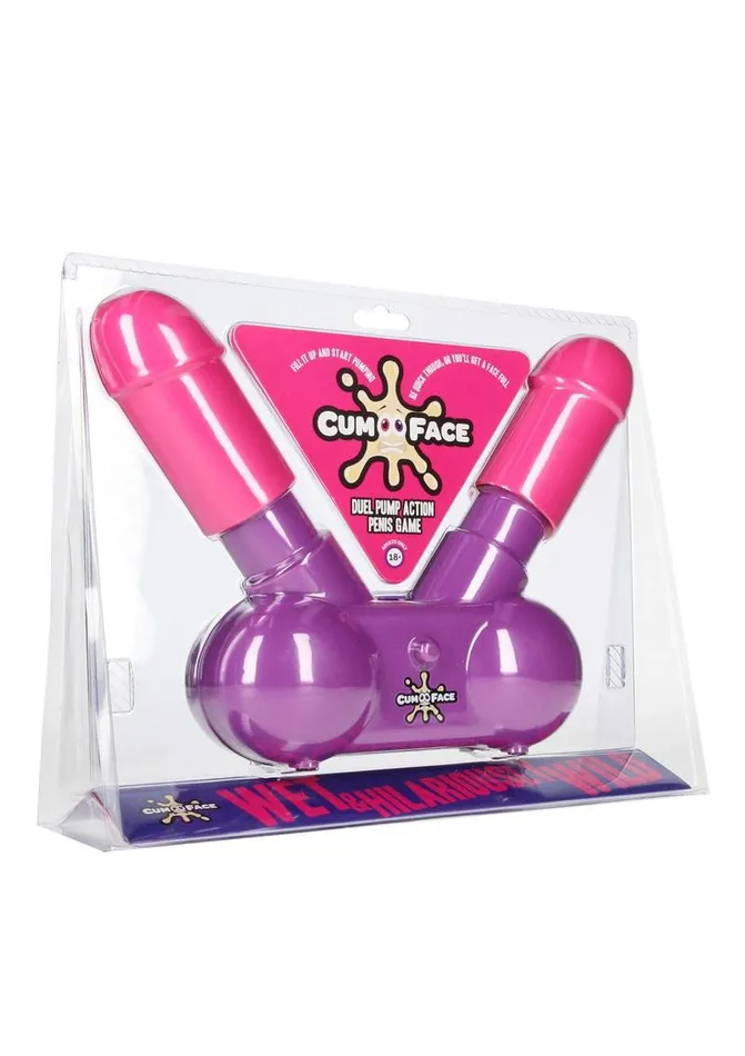 Male Sex Toys Play Wiv Me Cum Face Duel Pump Action Penis Game