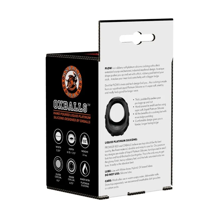 Male Sex Toys Prowler RED Prowler RED By Oxballs PLOW Cock Ring Black Male Sex Toys Prowler RED Prowler RED By Oxballs PLOW Cock Ring Black