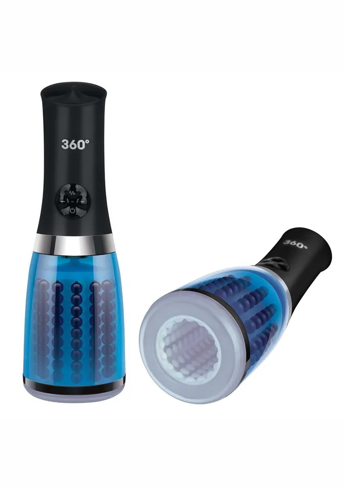 Male Sex Toys Zolo ZOLO 360 Rotating Beaded Masturbator