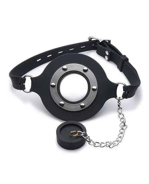 Open Desires Male Sex Toys Master Series Pie Hole Silicone Feeding Gag