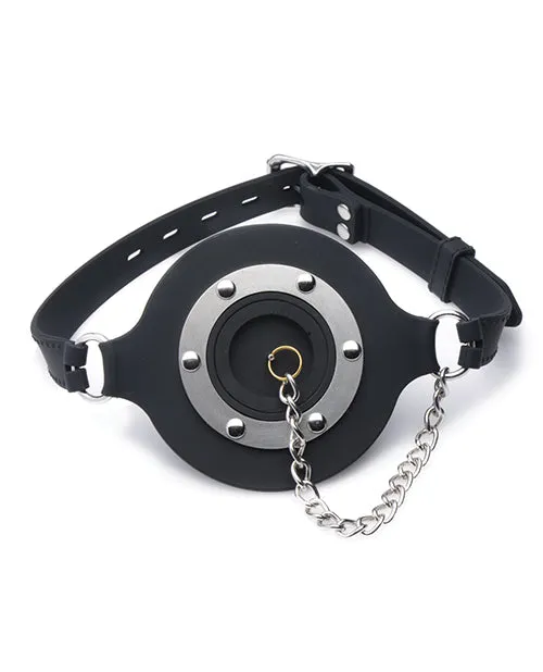 Open Desires Male Sex Toys Master Series Pie Hole Silicone Feeding Gag