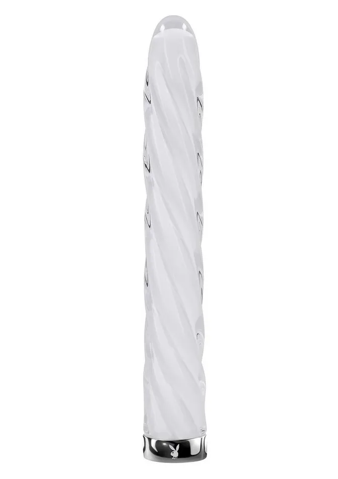Playboy Female Sex Toys Playboy In A Twist Rechargeable Glass Vibrator