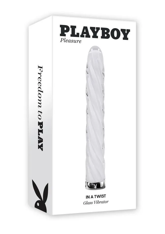 Playboy Female Sex Toys Playboy In A Twist Rechargeable Glass Vibrator Playboy Female Sex Toys Playboy In A Twist Rechargeable Glass Vibrator