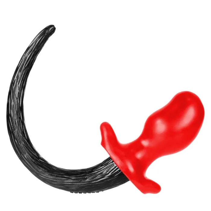 Prowler RED By Oxballs PUPTAIL Butt Plug Red Black Small Prowler RED Anal