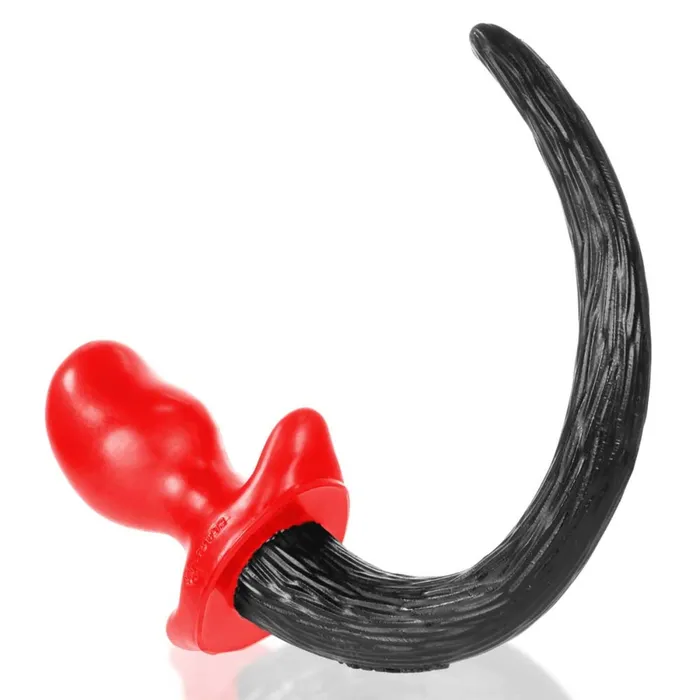 Prowler RED By Oxballs PUPTAIL Butt Plug Red Black Small Prowler RED Anal