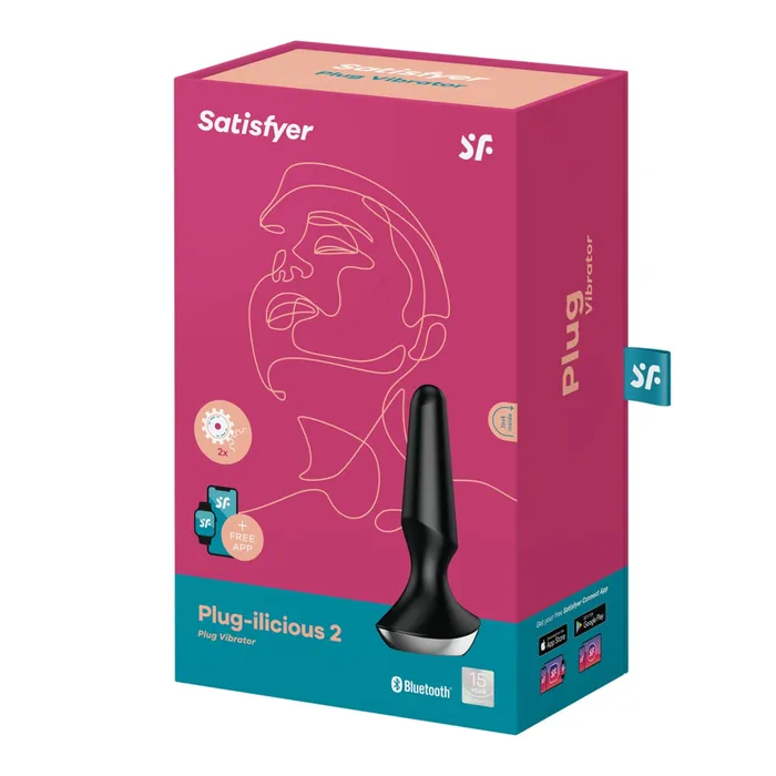 Satisfyer Satisfyer Plugilicious 2 Vibrating Butt Plug Black Anal