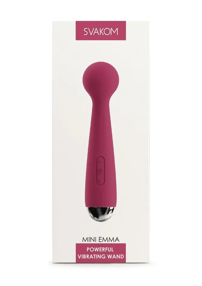Svakom Female Sex Toys Svakom Mini Emma Rechargeable Silicone Mini Wand Svakom Female Sex Toys Svakom Mini Emma Rechargeable Silicone Mini Wand
