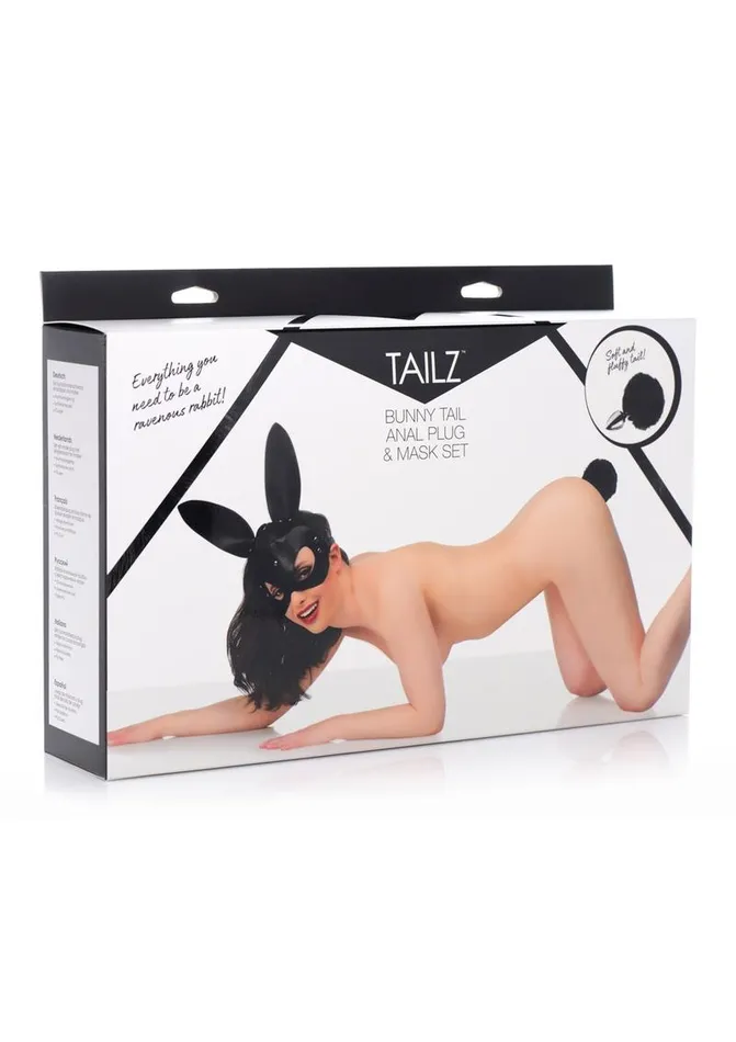 TAILZ Male Sex Toys Tailz Bunny Tail Anal Plug and Mask