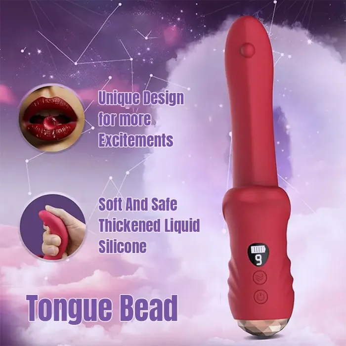 Tongue Vibrator with LCD Display Inyarose Female Sex Toys