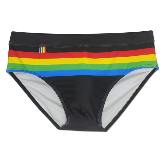 XINNEIKEEA Swimsuit Store Anal Ringaround Rainbow Swim Briefs