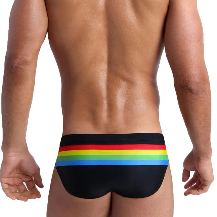 XINNEIKEEA Swimsuit Store Anal Ringaround Rainbow Swim Briefs