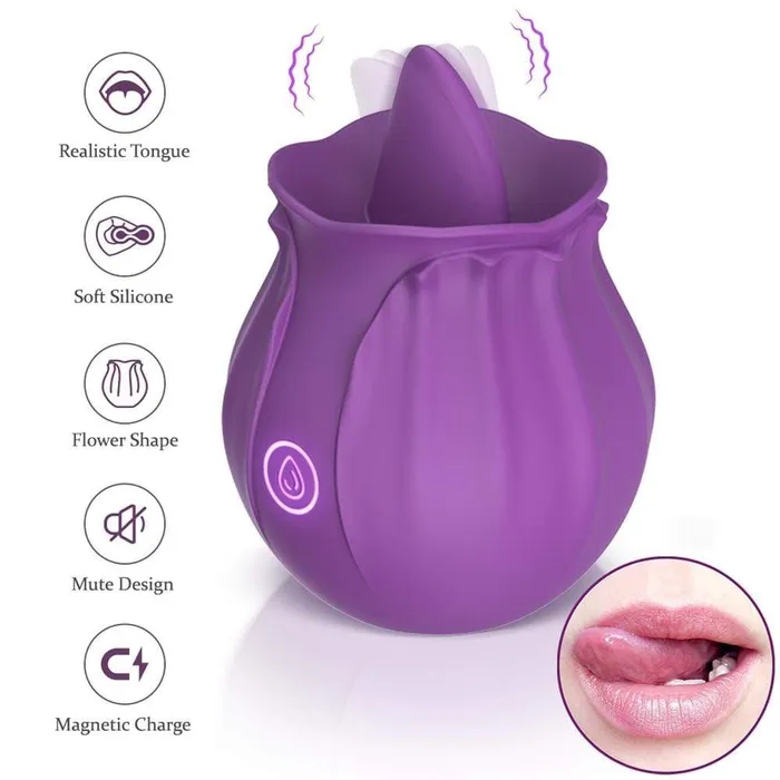 ADLTOYFUN Female Sex Toys TULIP Mini Tongue Vibrator