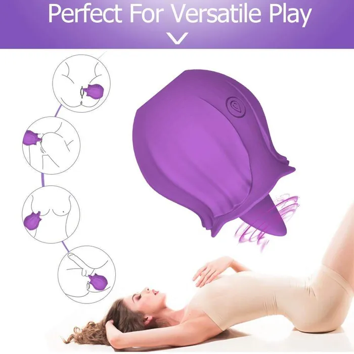 ADLTOYFUN Female Sex Toys TULIP Mini Tongue Vibrator