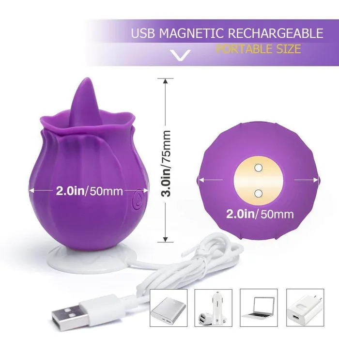 ADLTOYFUN Female Sex Toys TULIP Mini Tongue Vibrator